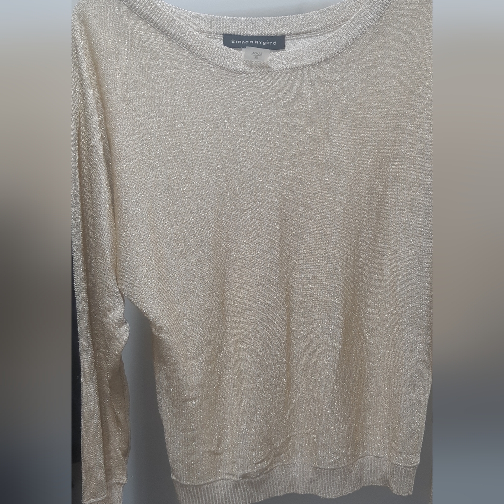 NWT Bianca Nygard Women's Gold Long Sleeve Knit Size Medium